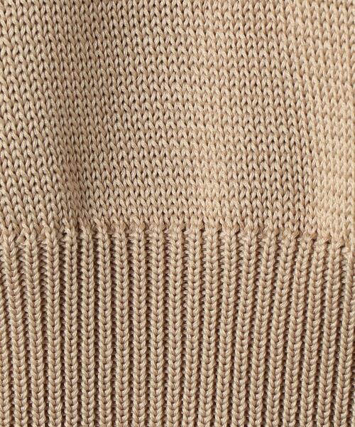 THIBAULT VAN DER STRAETE（ティボー・ヴァン・ダル・ストラット）の「＜THIBAULT VAN DER STRAETE＞コットンニットショートスリーブプルオーバー ◆（ニット/セーター・レディース・オレンジ/ベージュ/ブラック・SMALL）」の12枚目の写真