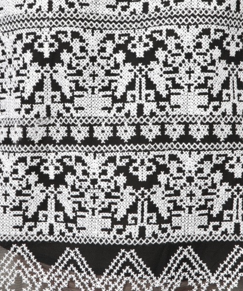 PAGEBOY（ページボーイ）の「クロスステッチ刺繍ノースリブラウス（シャツ/ブラウス・レディース・ブラック/オフホワイト・FREE）」の14枚目の写真