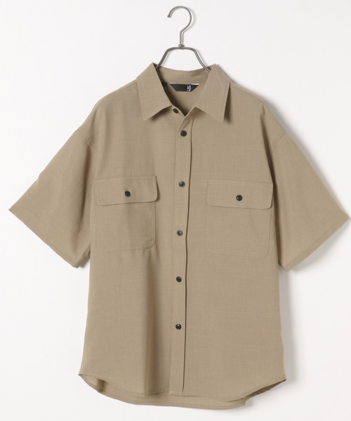 LAKOLE（ラコレ）の「ドライタッチCPOシャツ / LAKOLE（シャツ/ブラウス・メンズ・その他8/ベージュ/ブラック/アイボリー・LARGE/MEDIUM）」の3枚目の写真