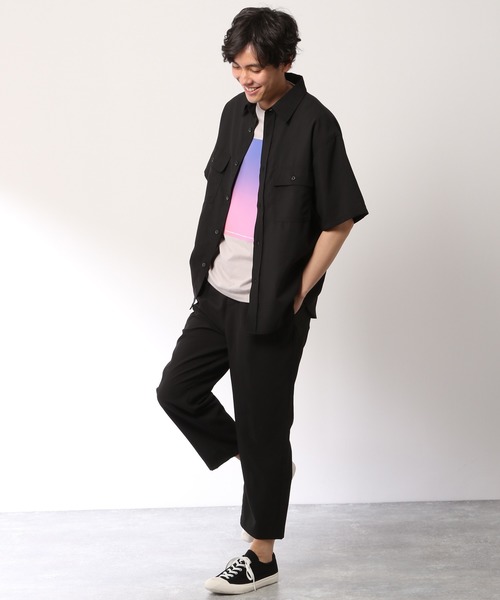 LAKOLE（ラコレ）の「ドライタッチCPOシャツ / LAKOLE（シャツ/ブラウス・メンズ・その他8/ベージュ/ブラック/アイボリー・LARGE/MEDIUM）」の5枚目の写真