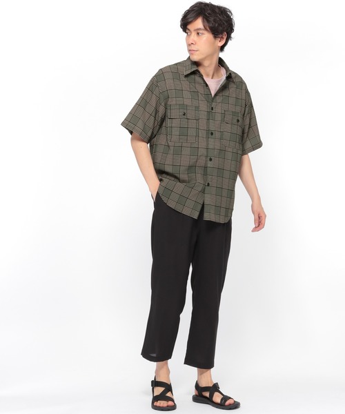 LAKOLE（ラコレ）の「ドライタッチCPOシャツ / LAKOLE（シャツ/ブラウス・メンズ・その他8/ベージュ/ブラック/アイボリー・LARGE/MEDIUM）」の14枚目の写真