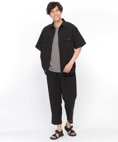 LAKOLE（ラコレ）の「ドライタッチCPOシャツ / LAKOLE（シャツ/ブラウス・メンズ・その他8/ベージュ/ブラック/アイボリー・LARGE/MEDIUM）」の12枚目の写真