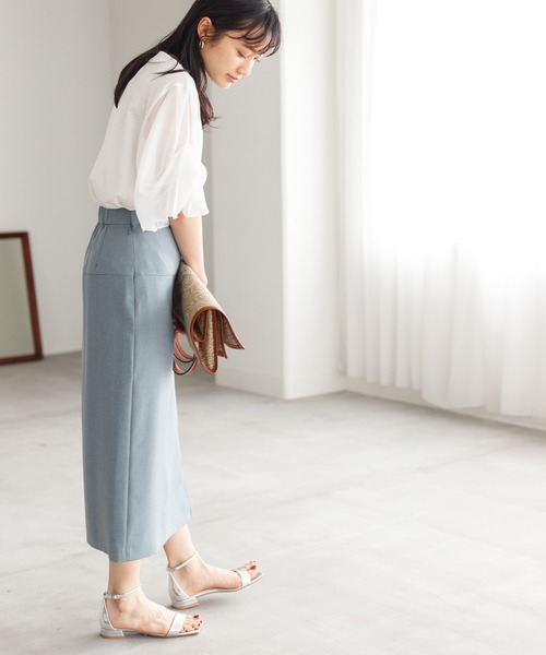 【新品・最終価格】ADAM ET ROPE' アンクルストラップフラットサンダル セール】アンクルストラップフラットサンダル（サンダル）｜ADAM