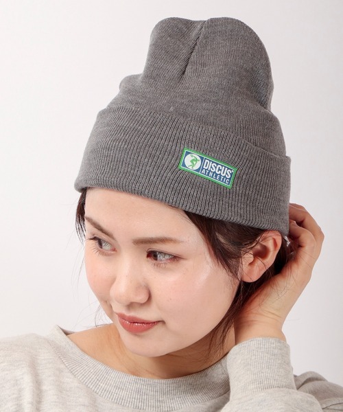 DISCUS（ディスカス）の「【DISCUS】ワンポイント ニットキャップ（ニットキャップ/ビーニー・メンズ・ブラック/レッド/ロイヤルブルー/ネイビー/グレー・FREE）」の3枚目の写真