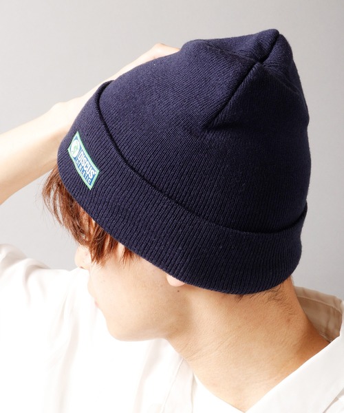 DISCUS（ディスカス）の「【DISCUS】ワンポイント ニットキャップ（ニットキャップ/ビーニー・メンズ・ブラック/レッド/ロイヤルブルー/ネイビー/グレー・FREE）」の7枚目の写真