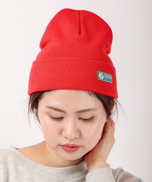 DISCUS（ディスカス）の「【DISCUS】ワンポイント ニットキャップ（ニットキャップ/ビーニー・メンズ・ブラック/レッド/ロイヤルブルー/ネイビー/グレー・FREE）」の15枚目の写真