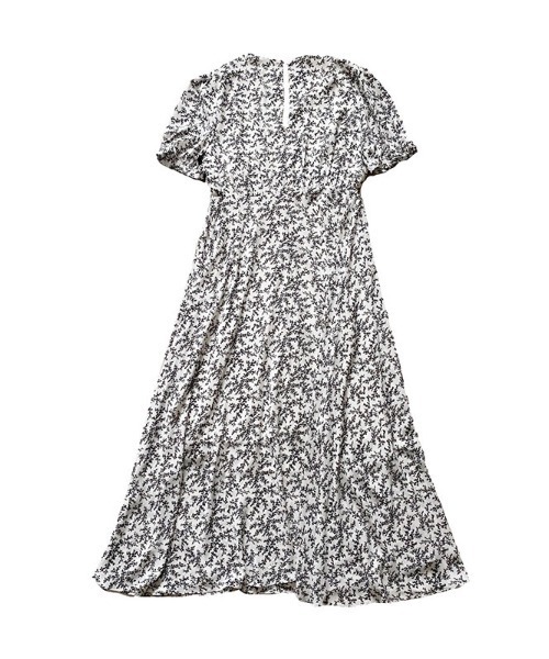 Aerma ♡ asymmetry flower onepiece 新品 asymmetry off shoulder flower onepiece | AÉRMA