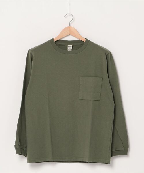 Jackman（ジャックマン）の「USA Cotton L/S Pocket T-Shirt（Tシャツ/カットソー・メンズ・ホワイト/ネイビー/ライトオリーブ/スミクロ/ブラック/ホワイト×グレー/キナリ/ローズ/コーラル/ライトブルーグレー/ネイビー系/ブラウン系その他/オフホワイト/ダークカーキ/サンドグレー/サックスブルー・SMALL/MEDIUM/LARGE/X-LARGE）」の10枚目の写真