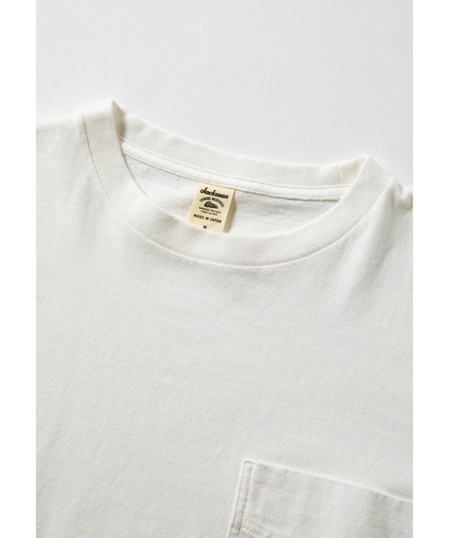 Jackman（ジャックマン）の「USA Cotton L/S Pocket T-Shirt（Tシャツ/カットソー・メンズ・ホワイト/ネイビー/ライトオリーブ/スミクロ/ブラック/ホワイト×グレー/キナリ/ローズ/コーラル/ライトブルーグレー/ネイビー系/ブラウン系その他/オフホワイト/ダークカーキ/サンドグレー/サックスブルー・SMALL/MEDIUM/LARGE/X-LARGE）」の18枚目の写真
