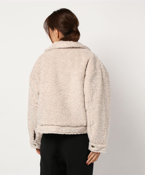 archives（アルシーヴ）の「ボア中綿キルトGジャン（その他アウター・レディース・アイボリー/ブラウン/ピンク系その他・MEDIUM）」の5枚目の写真