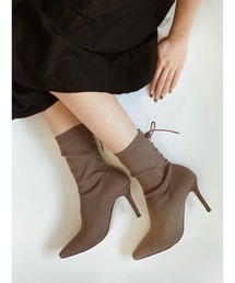 Back lace up ブーツ