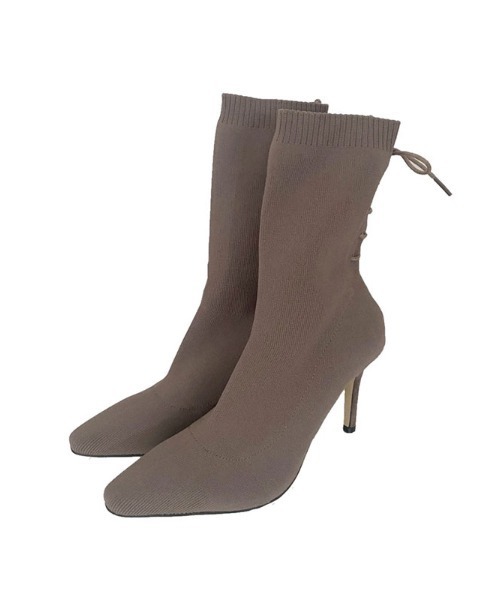 ACYM（アシーム）の「Back lace up ブーツ（ブーツ・レディース・ブラック/ベージュ・SMALL/MEDIUM/LARGE）」の3枚目の写真