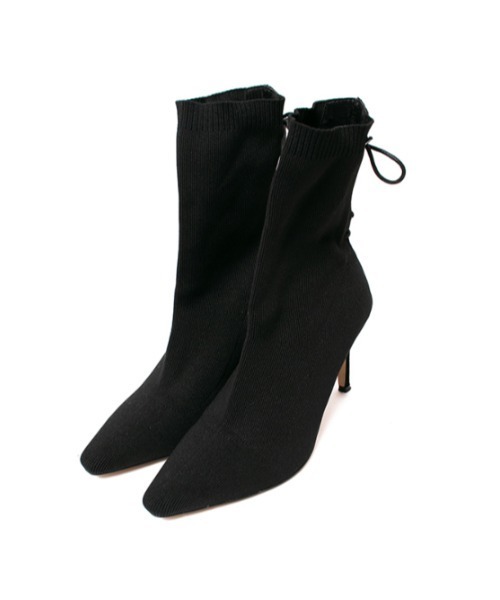 ACYM（アシーム）の「Back lace up ブーツ（ブーツ・レディース・ブラック/ベージュ・SMALL/MEDIUM/LARGE）」の4枚目の写真