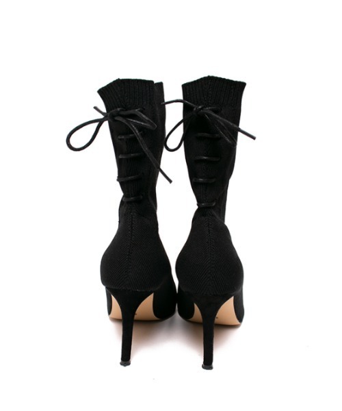 ACYM（アシーム）の「Back lace up ブーツ（ブーツ・レディース・ブラック/ベージュ・SMALL/MEDIUM/LARGE）」の9枚目の写真