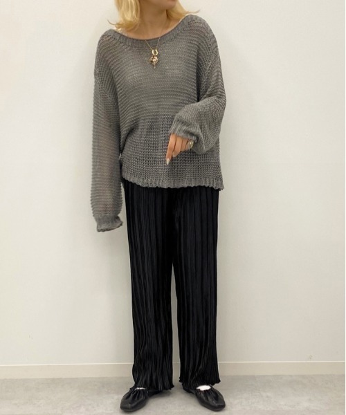 apres jour(アプレジュール)の「ベロアプリーツパンツ【ZOZOTOWN限定アイテム】(その他パンツ・レディース・ブラック/ダークブラウン/ベージュ/ミント/ダークブルー/ピンクベージュ・SMALL/MEDIUM/X-SMALL)」の10枚目の写真