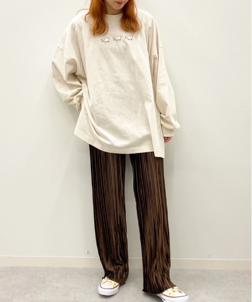 apres jour(アプレジュール)の「ベロアプリーツパンツ【ZOZOTOWN限定アイテム】(その他パンツ・レディース・ブラック/ダークブラウン/ベージュ/ミント/ダークブルー/ピンクベージュ・SMALL/MEDIUM/X-SMALL)」の14枚目の写真