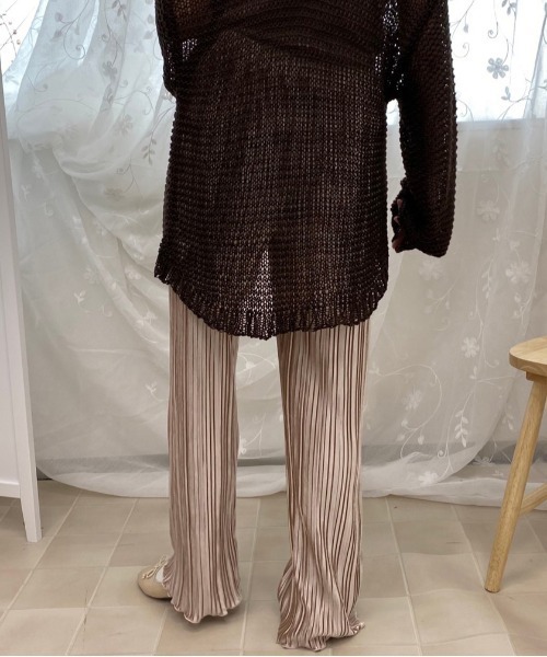 apres jour(アプレジュール)の「ベロアプリーツパンツ【ZOZOTOWN限定アイテム】(その他パンツ・レディース・ブラック/ダークブラウン/ベージュ/ミント/ダークブルー/ピンクベージュ・SMALL/MEDIUM/X-SMALL)」の17枚目の写真