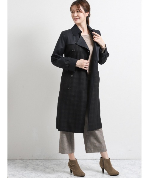 セール エムエフエディトリアルレディース M F Editorial Women ウォッシャブル撥水ライナー付 切替wトレンチコート トレンチコート M F Editorial エムエフエディトリアル のファッション通販 Zozotown