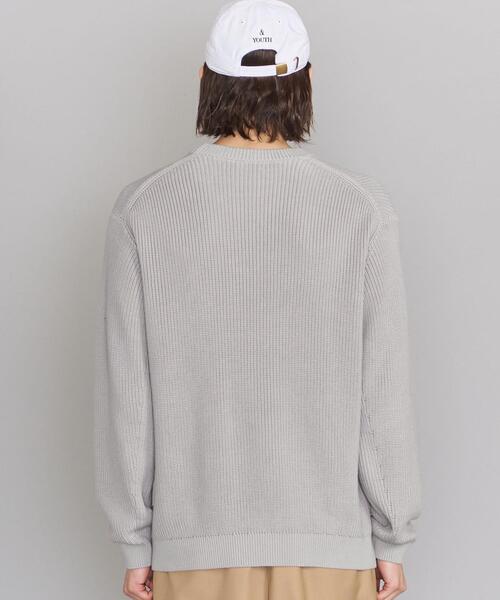 BEAUTY&YOUTH UNITED ARROWS(ビューティーアンドユースユナイテッドアローズ)の「BY クリスプ アゼ ワイドフォルム ニット(ニット/セーター・メンズ・ブラック/ライトグレー/ベージュ/ピンク/ライトブルー/ケリー/ターコイズブルー・X-LARGE/LARGE/MEDIUM/SMALL)」の17枚目の写真