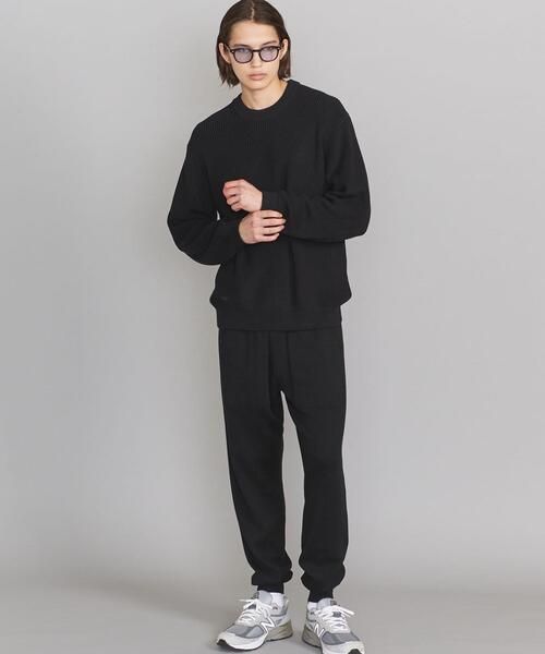 BEAUTY&YOUTH UNITED ARROWS(ビューティーアンドユースユナイテッドアローズ)の「BY クリスプ アゼ ワイドフォルム ニット(ニット/セーター・メンズ・ブラック/ライトグレー/ベージュ/ピンク/ライトブルー/ケリー/ターコイズブルー・X-LARGE/LARGE/MEDIUM/SMALL)」の11枚目の写真