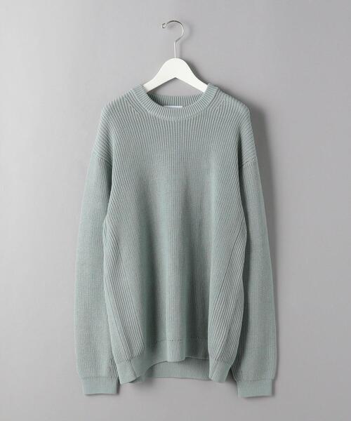 BEAUTY&YOUTH UNITED ARROWS(ビューティーアンドユースユナイテッドアローズ)の「BY クリスプ アゼ ワイドフォルム ニット(ニット/セーター・メンズ・ブラック/ライトグレー/ベージュ/ピンク/ライトブルー/ケリー/ターコイズブルー・X-LARGE/LARGE/MEDIUM/SMALL)」の21枚目の写真