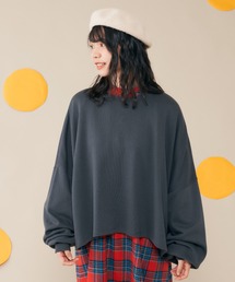 MERLOT | ボリューム袖裏毛PO(スウェット)