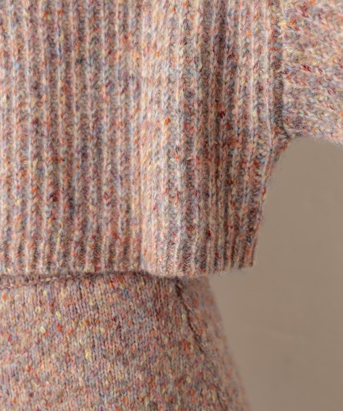 natural couture（ナチュラルクチュール）の「MIXヤーンほっこりプルオーバー（ニット/セーター・レディース・ブラウン/ピンク/ブルー・FREE）」の14枚目の写真