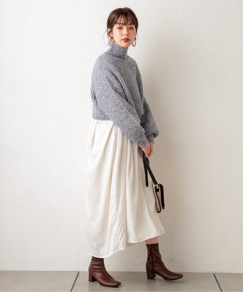 natural couture（ナチュラルクチュール）の「MIXヤーンほっこりプルオーバー（ニット/セーター・レディース・ブラウン/ピンク/ブルー・FREE）」の17枚目の写真