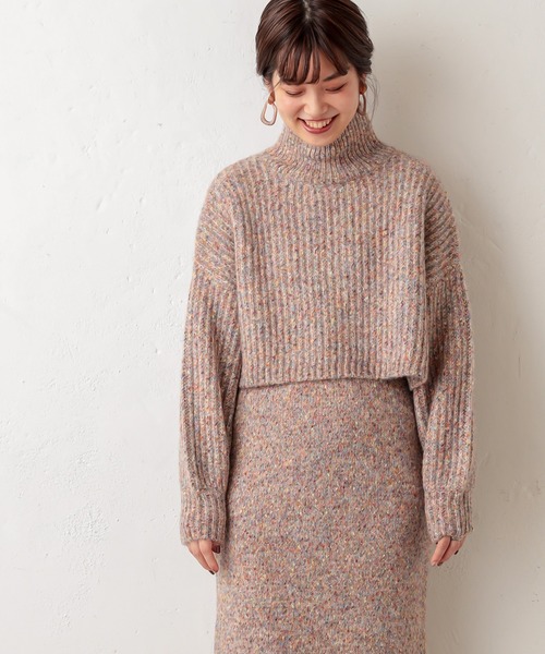 natural couture（ナチュラルクチュール）の「MIXヤーンほっこりプルオーバー（ニット/セーター・レディース・ブラウン/ピンク/ブルー・FREE）」の8枚目の写真