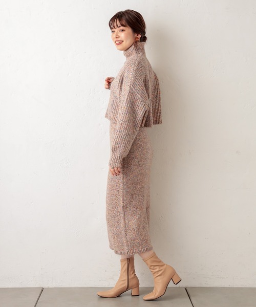 natural couture（ナチュラルクチュール）の「MIXヤーンほっこりプルオーバー（ニット/セーター・レディース・ブラウン/ピンク/ブルー・FREE）」の10枚目の写真