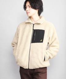 KANGOL / ハイネックボアジップジャケット パッチポケット付き / Bling Leads