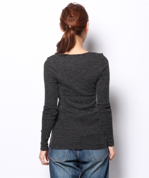 goa（ゴア）の「AWﾃﾚｺ ｸﾙｰﾈｯｸ ﾌﾟﾙｵｰﾊﾞｰ（Tシャツ/カットソー・レディース・オレンジ/グレー/チャコールグレー/ベージュ/カーキオリーブ/キャメル・FREE）」の13枚目の写真