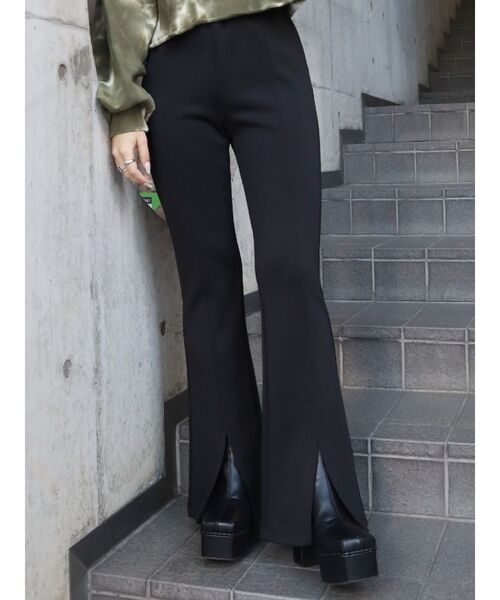 アウトレット 店舗 大阪 ウエストゴム フリーサイズ フロントスリットレギンス スウェットパンツ Evris エヴリス のファッション 買取 古い Fcec Sa