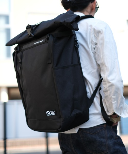 SY32 MICHAEL LINNELL ロールトップリュック ブラック LINNELL'S】×ROLL TOP BIG BACKPACK | ALL ITEMS | 【公式】SY32