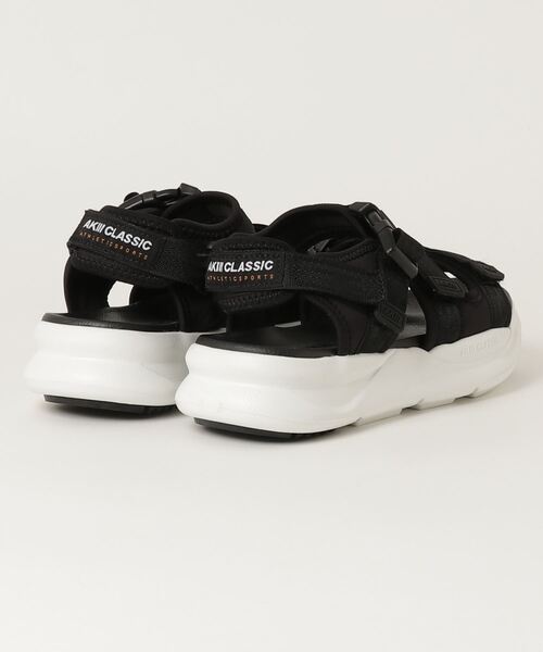 AKIII CLASSIC（アキクラシック）の「AKIII CLASSIC/アキクラシック 厚底 サンダル 韓国発　AKC-0034（サンダル・レディース・ブラック/ホワイト×ネイビー/グレー・23.0cm/24.0cm/25.0cm）」の4枚目の写真