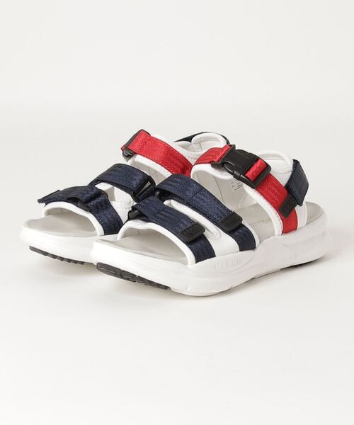 AKIII CLASSIC（アキクラシック）の「AKIII CLASSIC/アキクラシック 厚底 サンダル 韓国発　AKC-0034（サンダル・レディース・ブラック/ホワイト×ネイビー/グレー・23.0cm/24.0cm/25.0cm）」の7枚目の写真