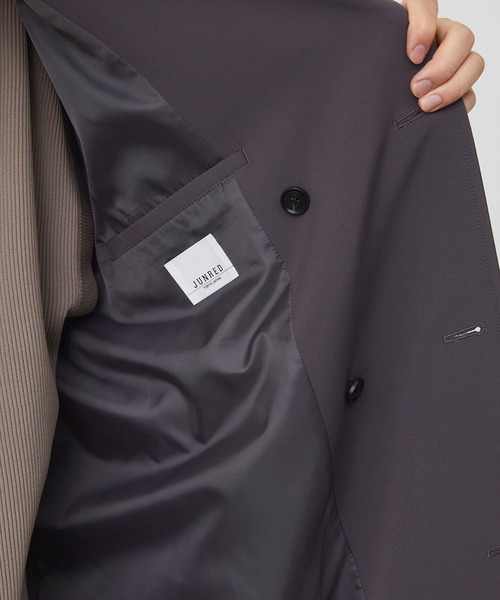 JUNRED（ジュンレッド）の「【セットアップ対応】スムースタッチトレンチオーバーコート（トレンチコート・メンズ・ベージュ/ブルー系その他6/ブラウン/ブラウン系その他2/ブラック・M/L/S）」の17枚目の写真