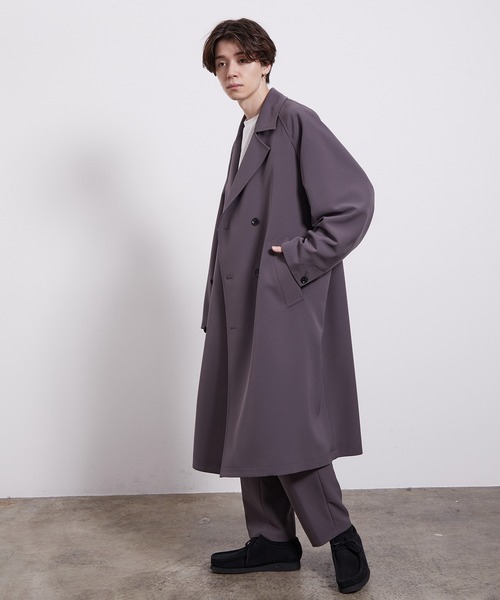 セール】【セットアップ対応】スムースタッチトレンチオーバーコート