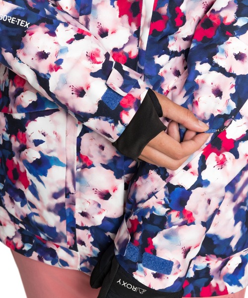 ROXY(ロキシー)の「GORE-TEX GLADE PRINT/ロキシー ジャケット アウター スキー スノーボード ゴアテックス スノボ(マウンテンパーカー・レディース・ブルー・MEDIUM/SMALL/X-SMALL/LARGE)」の6枚目の写真