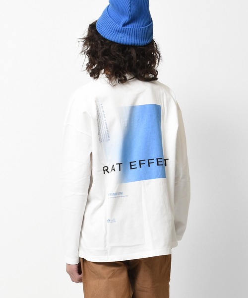 RAT EFFECT(ラットエフェクト)の「グラデーションプリントロングTシャツ(Tシャツ/カットソー・キッズ・ブラック/オフホワイト/ベージュ/グリーン/ライトグレー・130/150/160/140/120/170)」の2枚目の写真