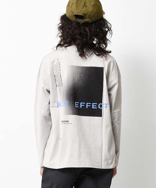 RAT EFFECT(ラットエフェクト)の「グラデーションプリントロングTシャツ(Tシャツ/カットソー・キッズ・ブラック/オフホワイト/ベージュ/グリーン/ライトグレー・130/150/160/140/120/170)」の3枚目の写真