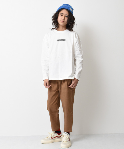 RAT EFFECT(ラットエフェクト)の「グラデーションプリントロングTシャツ(Tシャツ/カットソー・キッズ・ブラック/オフホワイト/ベージュ/グリーン/ライトグレー・130/150/160/140/120/170)」の13枚目の写真