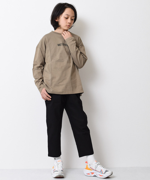 RAT EFFECT(ラットエフェクト)の「グラデーションプリントロングTシャツ(Tシャツ/カットソー・キッズ・ブラック/オフホワイト/ベージュ/グリーン/ライトグレー・130/150/160/140/120/170)」の11枚目の写真