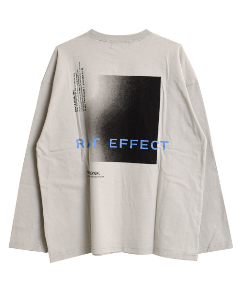 RAT EFFECT(ラットエフェクト)の「グラデーションプリントロングTシャツ(Tシャツ/カットソー・キッズ・ブラック/オフホワイト/ベージュ/グリーン/ライトグレー・130/150/160/140/120/170)」の7枚目の写真