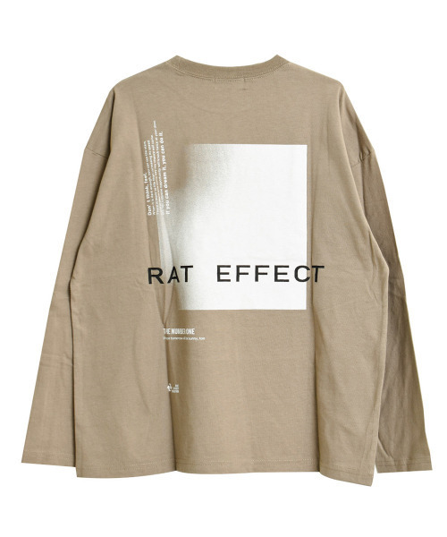 RAT EFFECT(ラットエフェクト)の「グラデーションプリントロングTシャツ(Tシャツ/カットソー・キッズ・ブラック/オフホワイト/ベージュ/グリーン/ライトグレー・130/150/160/140/120/170)」の10枚目の写真