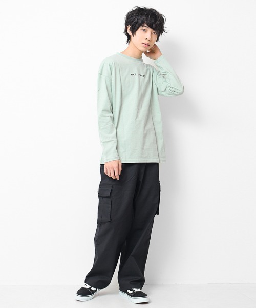 RAT EFFECT(ラットエフェクト)の「グラデーションプリントロングTシャツ(Tシャツ/カットソー・キッズ・ブラック/オフホワイト/ベージュ/グリーン/ライトグレー・130/150/160/140/120/170)」の20枚目の写真