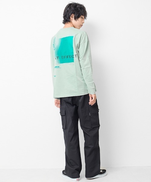RAT EFFECT(ラットエフェクト)の「グラデーションプリントロングTシャツ(Tシャツ/カットソー・キッズ・ブラック/オフホワイト/ベージュ/グリーン/ライトグレー・130/150/160/140/120/170)」の19枚目の写真