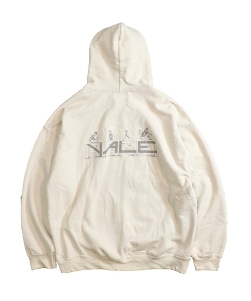 SUNNY SPORTS(サニースポーツ)の「SUNNY SPORTS / サニースポーツ YALE HUNDLING PULL HOODIE(パーカー・メンズ・サンドベージュ/ホワイト/サックスブルー・MEDIUM/LARGE)」の9枚目の写真