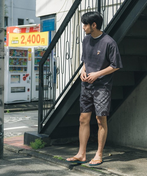 coca（coca）（コカ）の「バンダナプリントツイルハーフパンツ（その他パンツ・メンズ・ホワイト/カーキ/ブラック・M/L）」の13枚目の写真