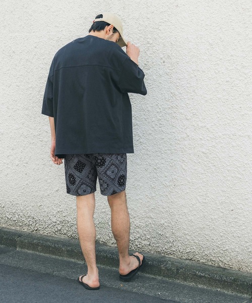 coca（coca）（コカ）の「バンダナプリントツイルハーフパンツ（その他パンツ・メンズ・ホワイト/カーキ/ブラック・M/L）」の11枚目の写真